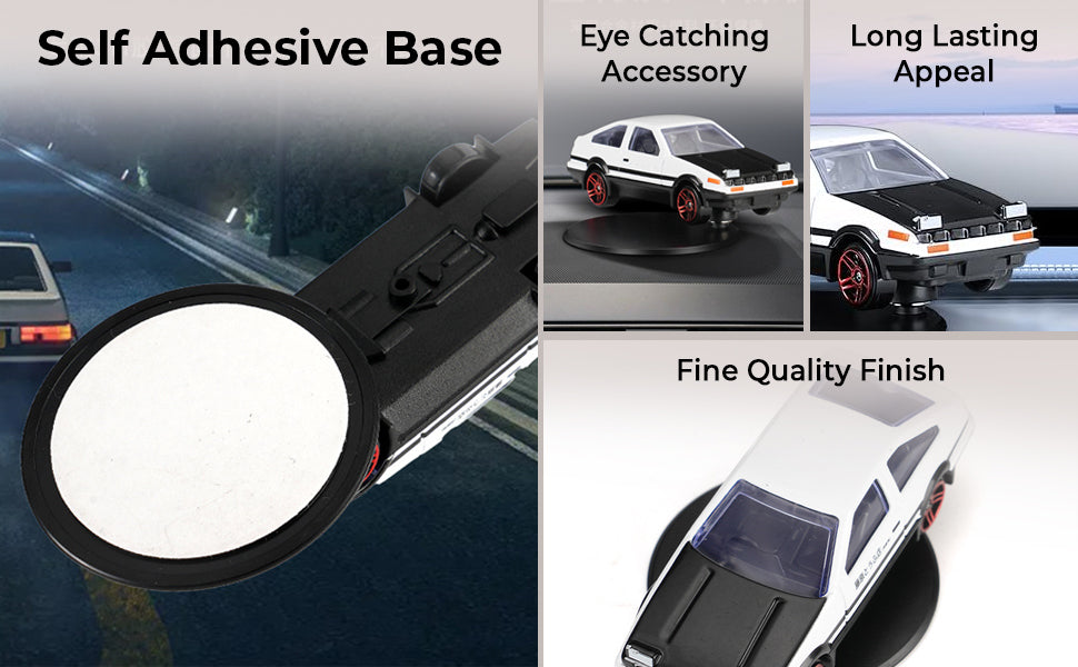Votvy Mini Car Model Drifting AE86 Car Model with Self Adhesive Base, 2.95inches Alloy AE86 Car Model Initial D Car Dashboard Decor Car Charm Desk Decor Room Decor Birthday Gift