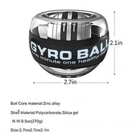 Votvy Wrist Trainer Ball | Auto-Start Arm Strengthener Hand Enhancer | Essential Gyroscopic Wrist & Forearm Exerciser | Wrist Power Gyro Ball for Stronger Muscle, Fingers, Bones Workout, Exercise