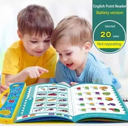Votvy Intelligence Book Sound Book for Children, English Letters & Words Learning Book, Fun Educational Toys. Activities with Numbers, Shapes Learning Book for Toddlers