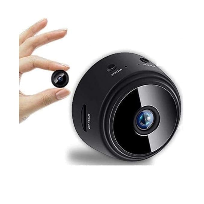 Votvy 1080P Mini Spy Camera with Low Light Vision, Mini Portable Security Camera, Hidden Camera with Audio and Video Recorder for Home/Office Security Camera (Black)