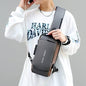 Votvy Cross Body Travel Sling Bag for unisex| Anti-theft Chest Sports Crossbody Bag - PU Leather Crossbody Shoulder Bag - Chest Bag for Daily use
