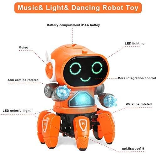 Votvy  Robot Pioneer Colorful Lights and Music All Direction Movement Dancing Robot Toys for Boys and Girls (Color as per Stock Availability)
