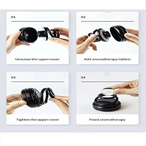 Votvy  Car Air Freshener Solar Energy Rotating Floating Planet Car Perfume Aromatherapy Diffuser Car Interior Decoration Accessories Diffuser for Car Office Home