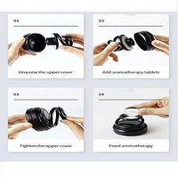 Votvy  Car Air Freshener Solar Energy Rotating Floating Planet Car Perfume Aromatherapy Diffuser Car Interior Decoration Accessories Diffuser for Car Office Home