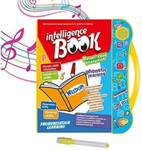 Votvy Intelligence Book Sound Book for Children, English Letters & Words Learning Book, Fun Educational Toys. Activities with Numbers, Shapes Learning Book for Toddlers