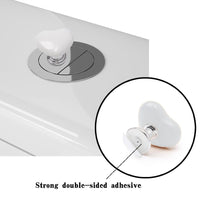 Votvy  4 Pcs Toilet Tank Button, Love Heart Shaped Toilet Push Button, Toilet Tank Press Button For Toilet Cover Lifter Handle Flush, Portable Toilet Tank Lid for Women Long Nail(Multicolour)
