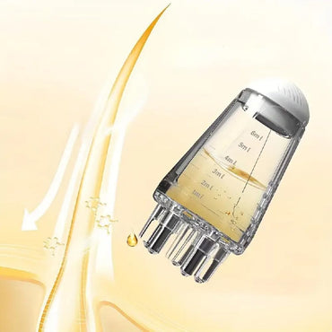 Votvy  Hair Oil Applicator Bottle – 6ml Hair Root Oil Applicator Roller Ball Mini Portable Hair Oil Massage Comb for Scalp Hair Growth Suitable for Various Liquids (1Pcs)