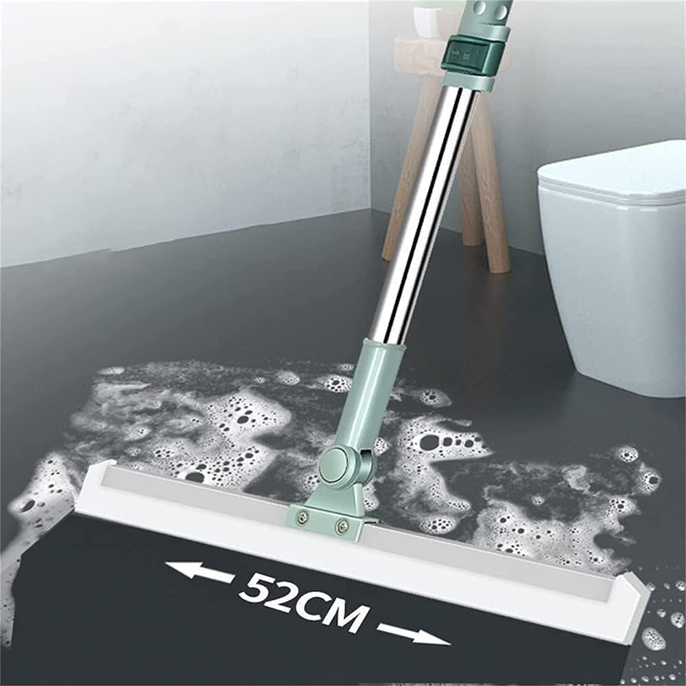 Votvy Silicone Aum Enterprise Multifunctional Magic Broom, Retractable And Adjustable Broom For Flat Floor, 180 Degree Rotatable Wiper, Detachable Indoor Scraping Wiper Brush. (Floor Brush)