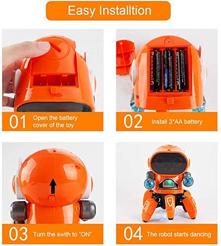 Votvy  Robot Pioneer Colorful Lights and Music All Direction Movement Dancing Robot Toys for Boys and Girls (Color as per Stock Availability)