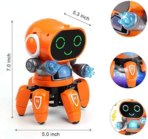 Votvy  Robot Pioneer Colorful Lights and Music All Direction Movement Dancing Robot Toys for Boys and Girls (Color as per Stock Availability)