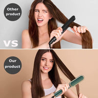 Votvy Hair Straightener Brush Comb for Women, Hair Styler Brush Straightening Iron, Straightener Machine PTC Heating Electric Comb Hair Straightening with 5 Temperature (Multicolored)