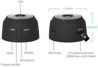 Votvy 1080P Mini Spy Camera with Low Light Vision, Mini Portable Security Camera, Hidden Camera with Audio and Video Recorder for Home/Office Security Camera (Black)