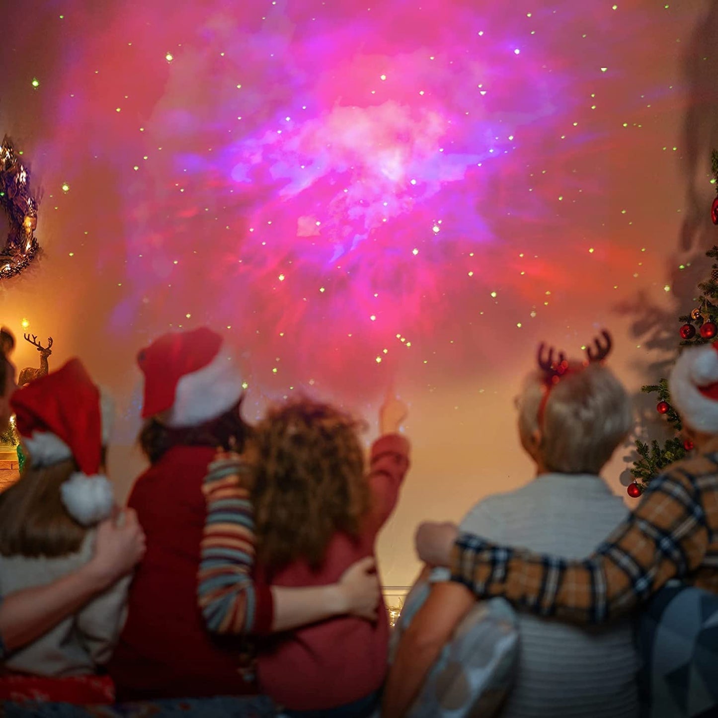 Votvy Star Projector, Astronaut Projector Galaxy, Children's Night Light with Nebula, 8 Modes, Remote Control and 360° Rotation Lamp Projector Galaxy Ceiling Bedroom, Gifts for Children and Adult