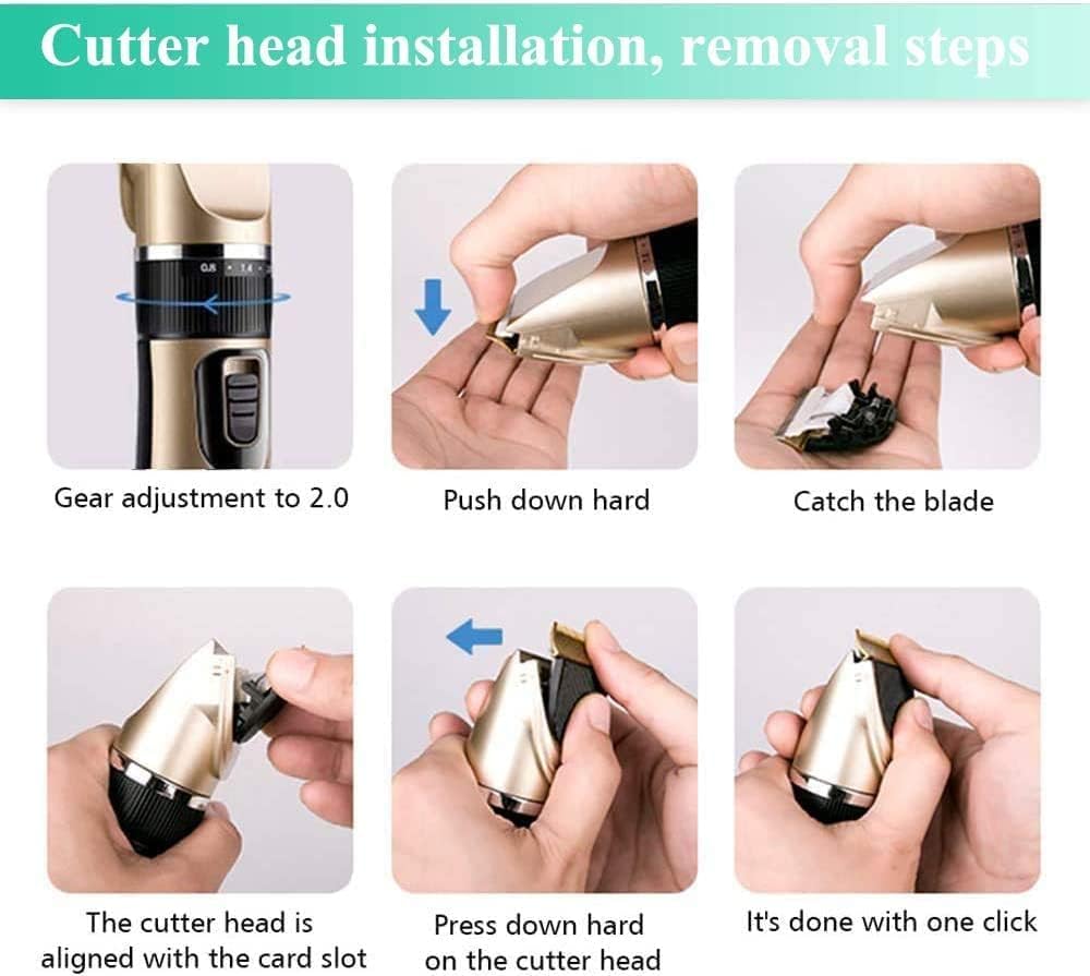 Votvy Electric Cat & Dog Trimmer | Professional Grooming Kit for Labrador, Shih Tzu, German Shepherd & Golden Retriever | Pet Hair Cutting Trimmer for Cats and Dogs | Quiet, Powerful, & Cordless