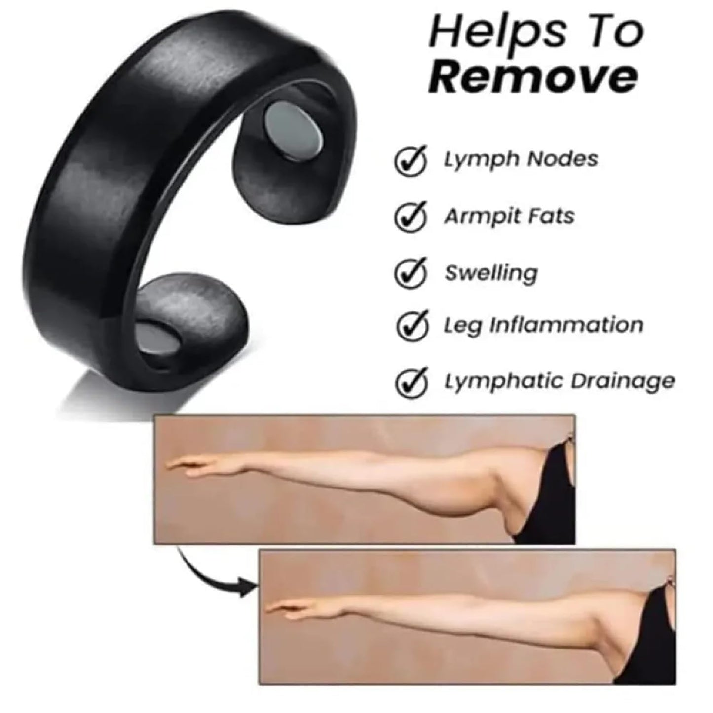 Votvy Blood Sugar Control Ring Magnetic Health Ring With Adjustable Opening For Sugar Control, Stress Relief, Blood Pressure Regulation