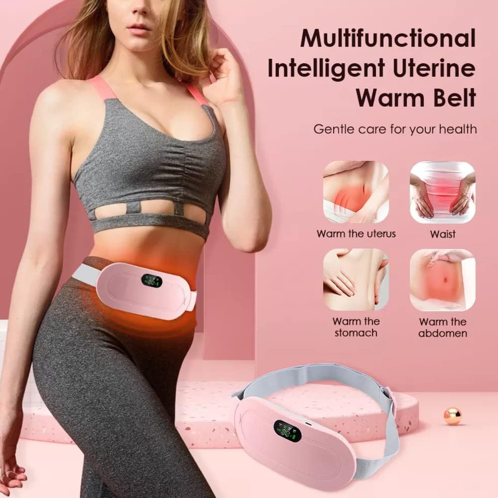 Votvy Heating Pad for Period Cramps, FSA HSA Eligible, Portable Menstrual Heating Pad, Period Pain Relief Heated Pad, Back or Belly Heating Belt, Gifts for Her Women Girl Friend Wife