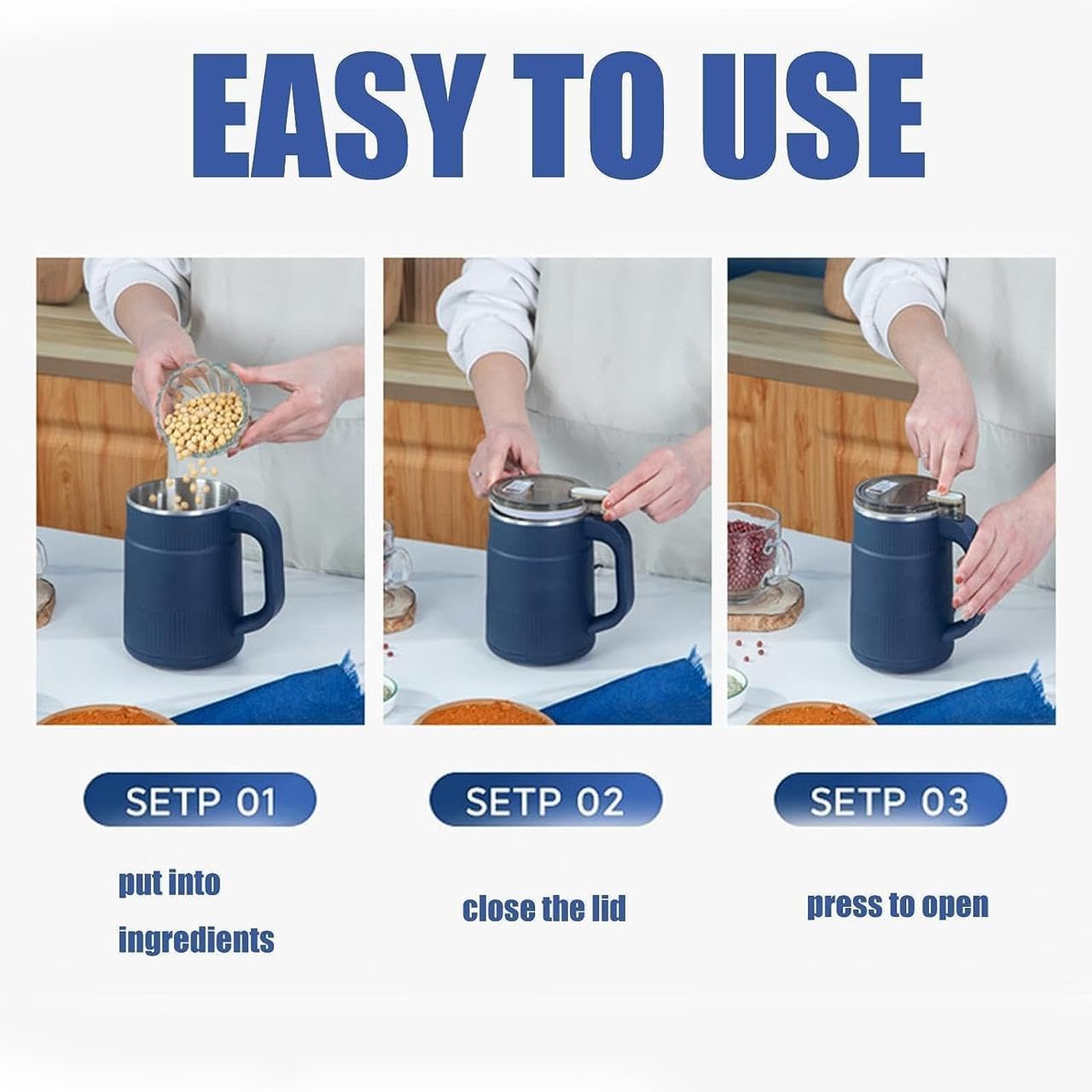 Votvy  Portable Electric Coffee Grinder Grinding Dry Herbs, Coffee, Stainless Steel Herbs spices Nuts Grain Coffee Grinder for Home