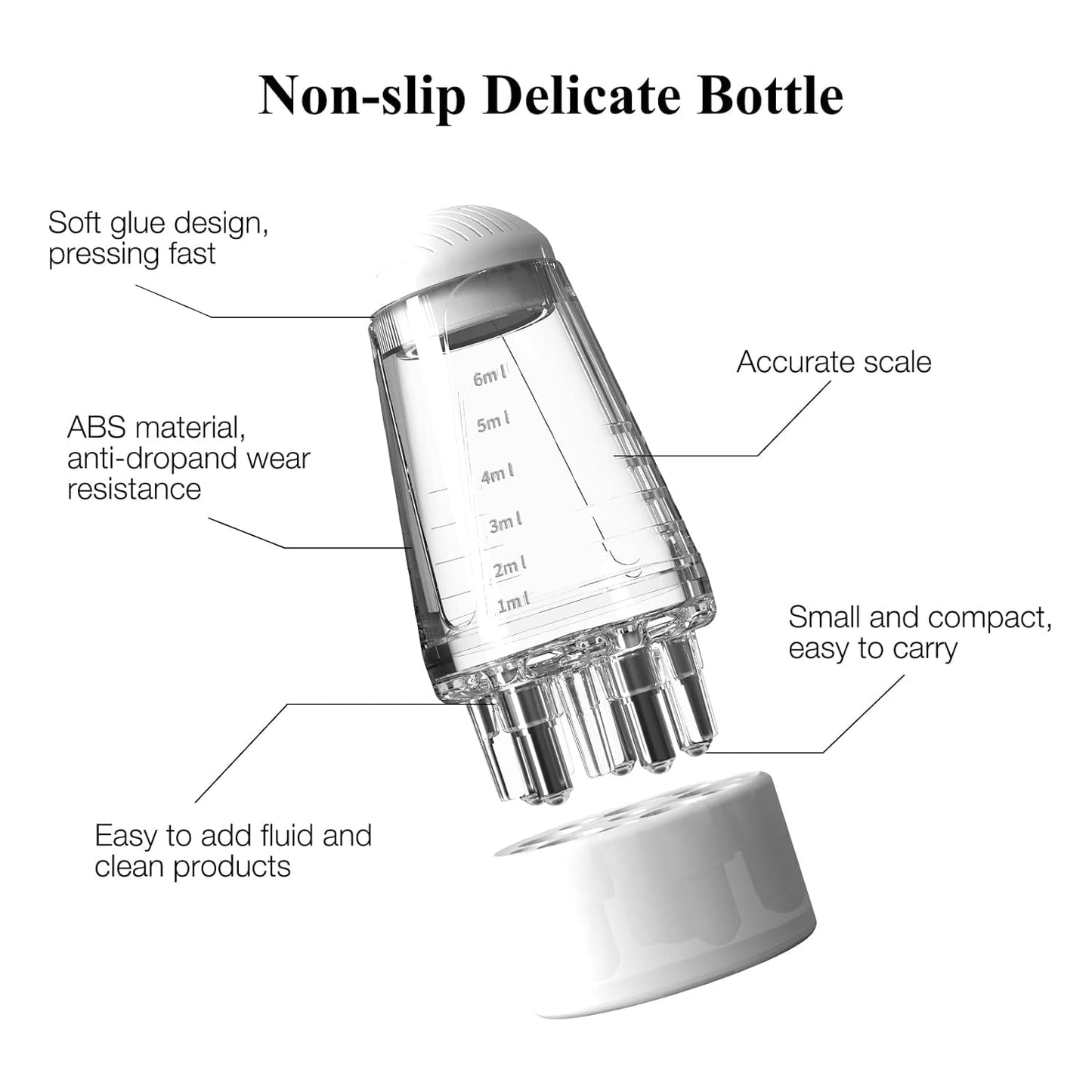 Votvy  Hair Oil Applicator Bottle – 6ml Hair Root Oil Applicator Roller Ball Mini Portable Hair Oil Massage Comb for Scalp Hair Growth Suitable for Various Liquids (1Pcs)