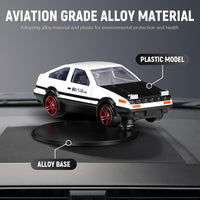 Votvy Mini Car Model Drifting AE86 Car Model with Self Adhesive Base, 2.95inches Alloy AE86 Car Model Initial D Car Dashboard Decor Car Charm Desk Decor Room Decor Birthday Gift