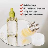 Votvy  Hair Oil Applicator Bottle – 6ml Hair Root Oil Applicator Roller Ball Mini Portable Hair Oil Massage Comb for Scalp Hair Growth Suitable for Various Liquids (1Pcs)