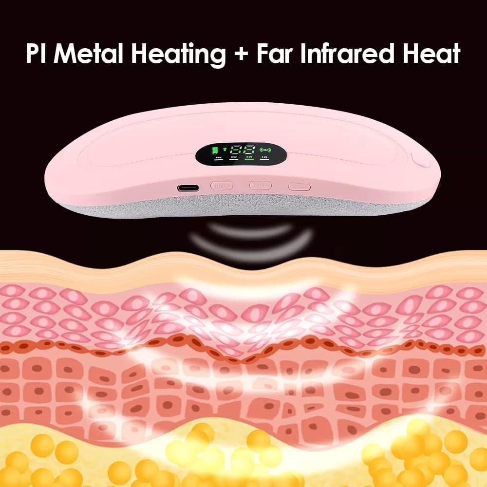 Votvy Heating Pad for Period Cramps, FSA HSA Eligible, Portable Menstrual Heating Pad, Period Pain Relief Heated Pad, Back or Belly Heating Belt, Gifts for Her Women Girl Friend Wife