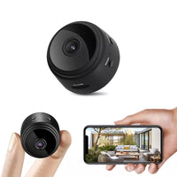 Votvy 1080P Mini Spy Camera with Low Light Vision, Mini Portable Security Camera, Hidden Camera with Audio and Video Recorder for Home/Office Security Camera (Black)