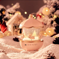 Votvy Electric Rotating Cabin Projector Lamp Star Projector Night Light for Kids Baby Sound Machine Night Light for Room Decor Kids Night Lights for Bedroom, (No Remote Control) (Battery not Included)