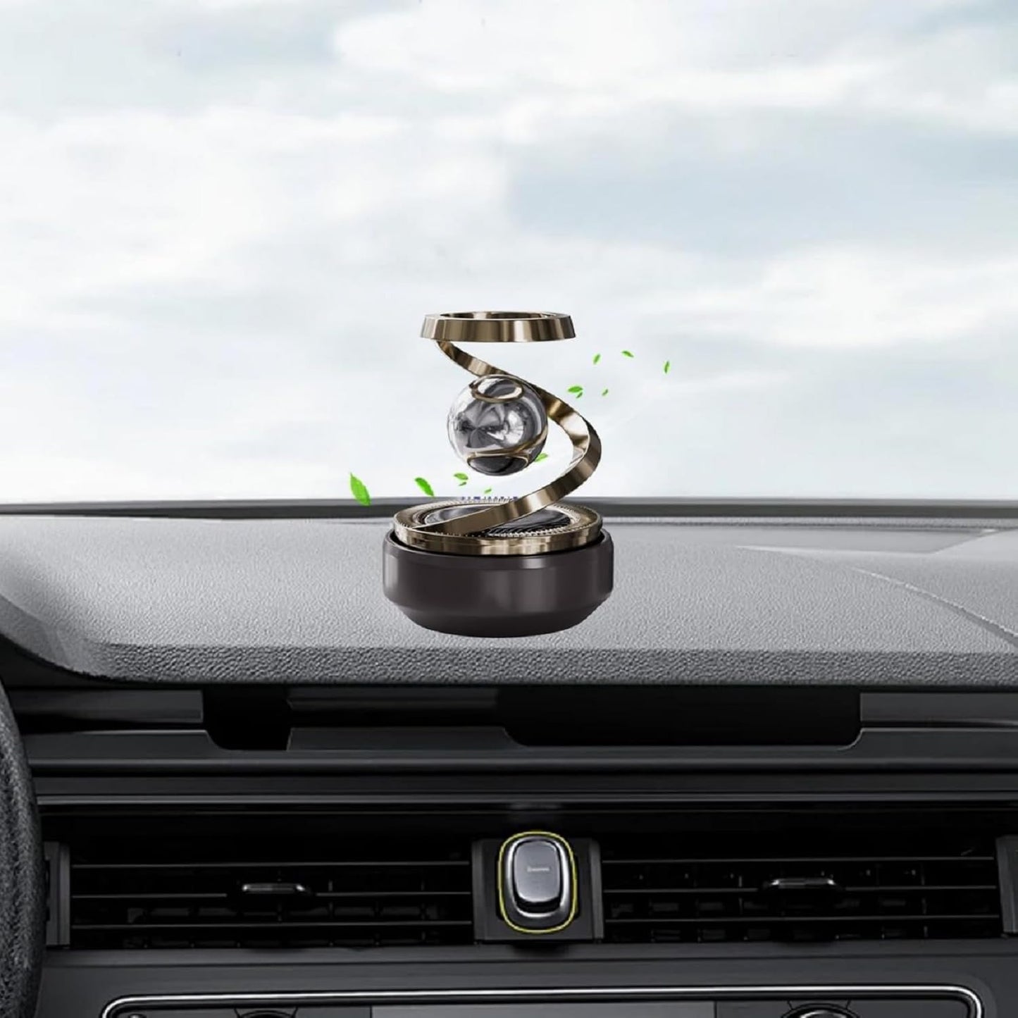 Votvy  Car Air Freshener Solar Energy Rotating Floating Planet Car Perfume Aromatherapy Diffuser Car Interior Decoration Accessories Diffuser for Car Office Home