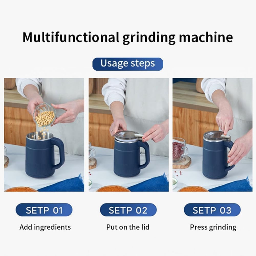 Votvy  Portable Electric Coffee Grinder Grinding Dry Herbs, Coffee, Stainless Steel Herbs spices Nuts Grain Coffee Grinder for Home