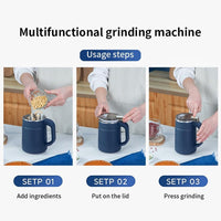 Votvy  Portable Electric Coffee Grinder Grinding Dry Herbs, Coffee, Stainless Steel Herbs spices Nuts Grain Coffee Grinder for Home