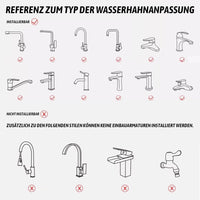 Votvy Tap Extender for Kitchen Sink, 3 Spray Modes Faucet Head Replacement, Sink Sprayer Faucet Tap Extender, Aerator with Stretchable Hose Attachment, Water Outlet for Kitchen, Bathroom (1, Silver)
