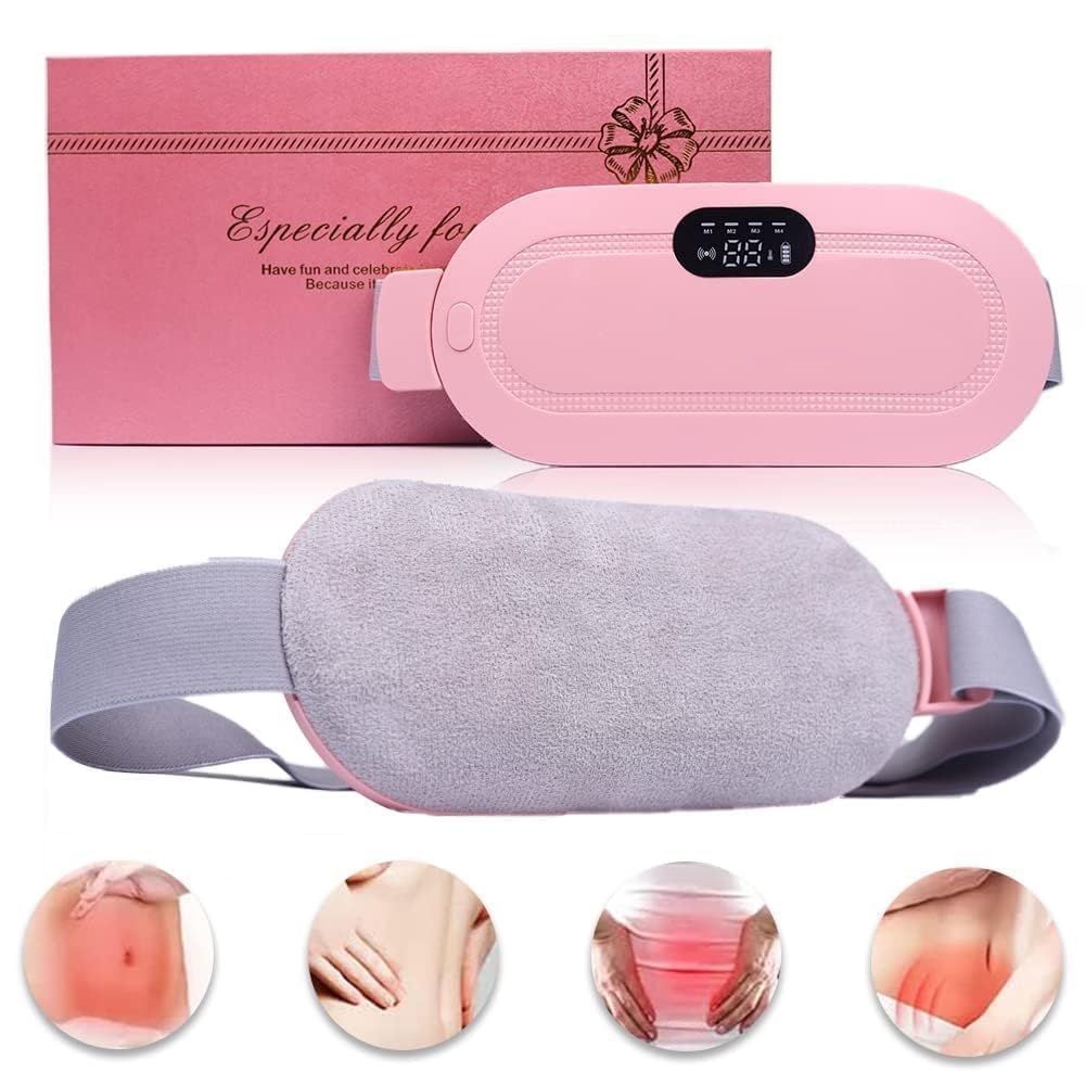 Votvy Heating Pad for Period Cramps, FSA HSA Eligible, Portable Menstrual Heating Pad, Period Pain Relief Heated Pad, Back or Belly Heating Belt, Gifts for Her Women Girl Friend Wife
