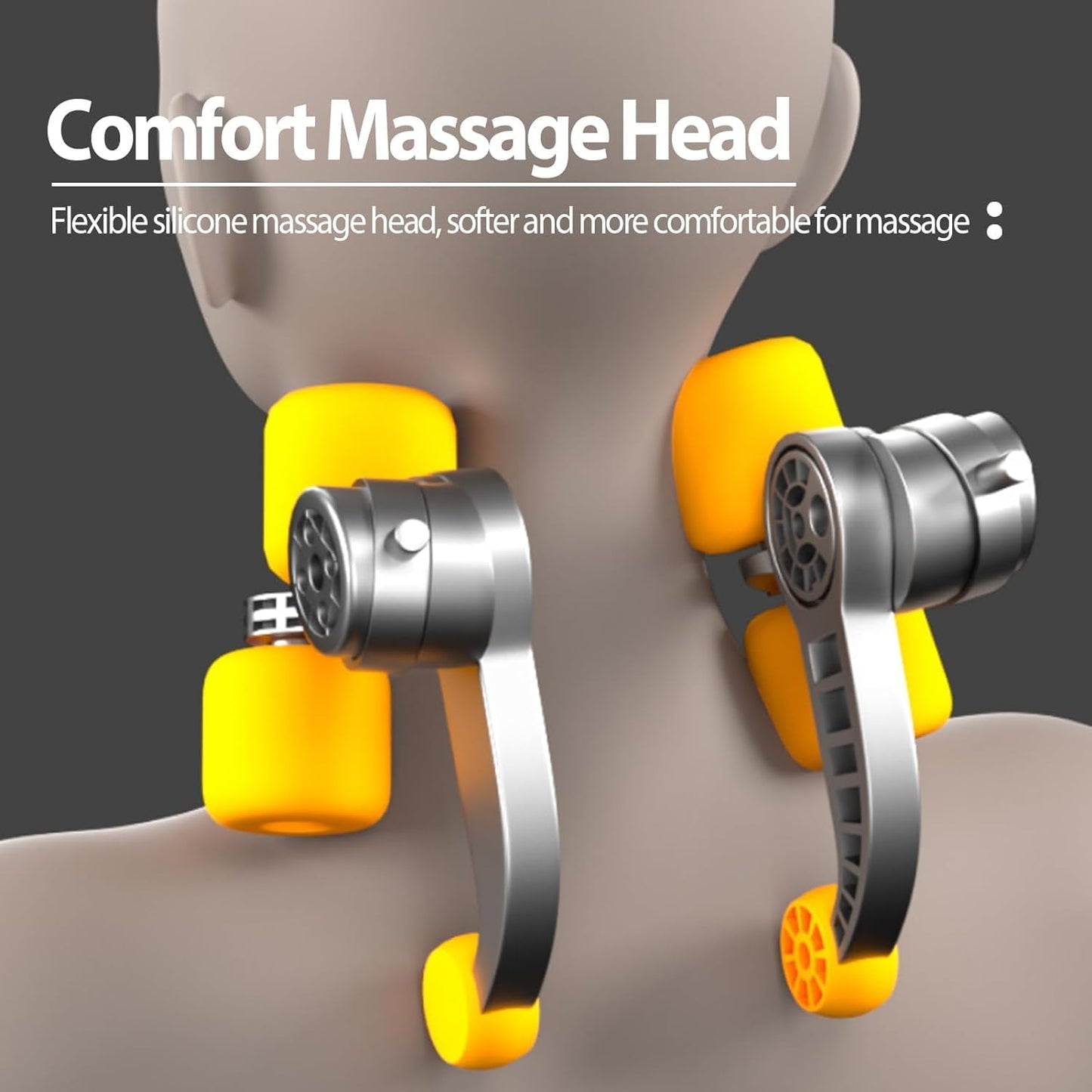 Votvy  Neck Massager for Cervical Pain Relief,Electric Deep Tissue Shiatsu with Infrared Heat Therapy 5D Kneading Massage Machine for Full Body Relax,Neck,Muscles,Back,Shoulder,Legs - 6 Month Warranty