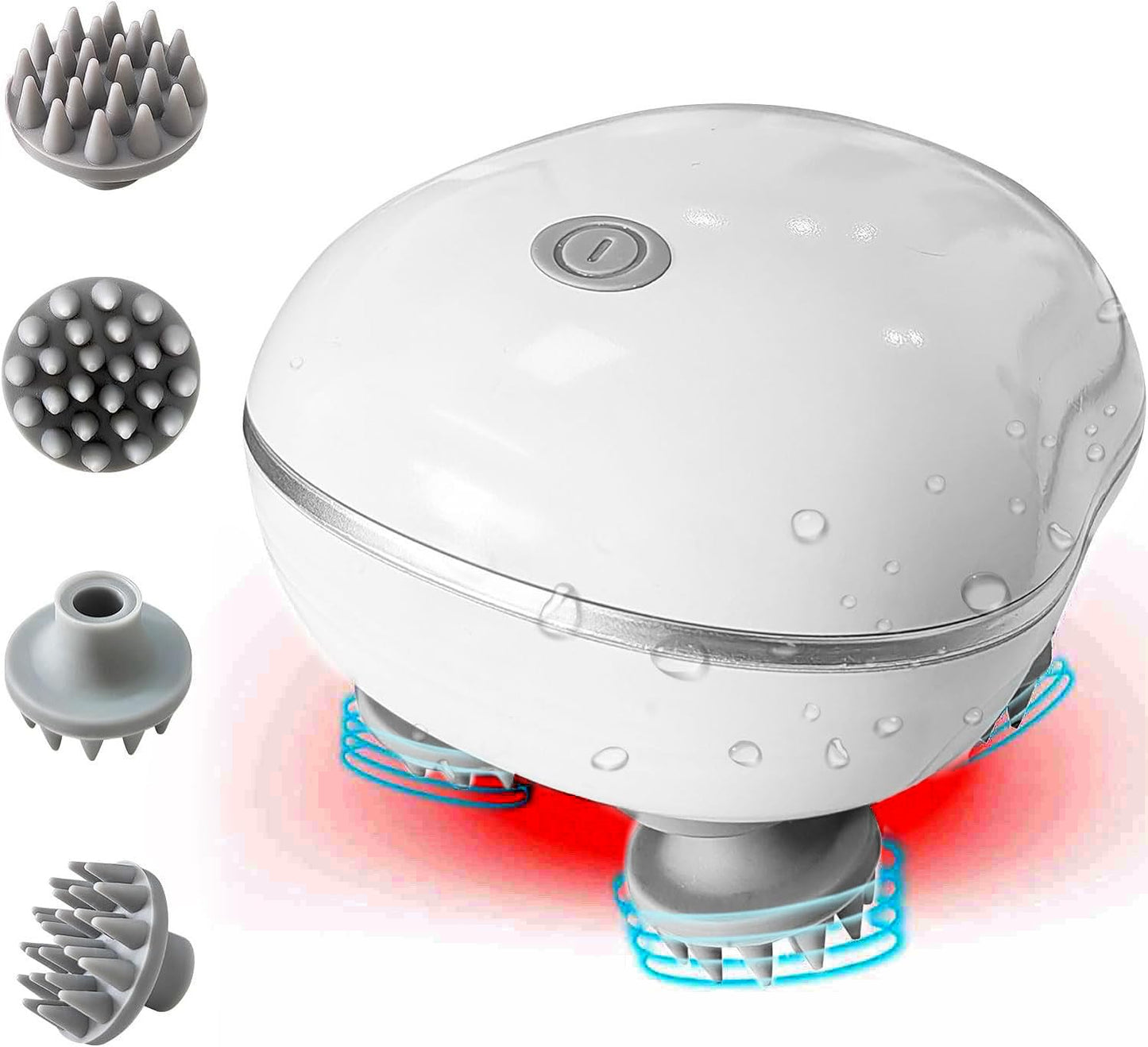 Votvy Scalp Massager Rechargeable Electric Head Kneading Massager, 3 Speed Modes, Handheld Portable Head Scratcher Massager for Hair Growth, Deep Clean & Stress Relax electric Head Massager Machine