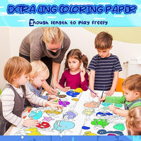 Votvy  Children's Drawing Roll, Coloring Paper Roll for Kids, 30 * 300 Cms DIY Painting Drawing Paper Roll, Kids Art Roll, Early Educational Toys for Kids