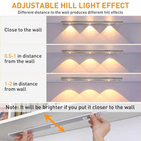 Votvy Electric Under The Cabinet Lights 40 cm Motion Light Home Removable Dimmable USB Rechargeable Closet Light, Wireless Wardrobe Light for Home, Kitchen, Stairs, Wardrobe (Pack of 1)