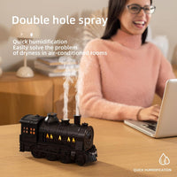 Votvy Train Essential Oil Diffuser Ultrasonic Cool Mist Aromatherapy Diffuser Humidifier with Auto Shut-Off and 2 Light 2 Mist Mode, Auto Shut-Off, for Large Room, Home, Office Hotel 300ml (Train)