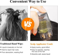 Votvy  Hair Oil Applicator Bottle – 6ml Hair Root Oil Applicator Roller Ball Mini Portable Hair Oil Massage Comb for Scalp Hair Growth Suitable for Various Liquids (1Pcs)