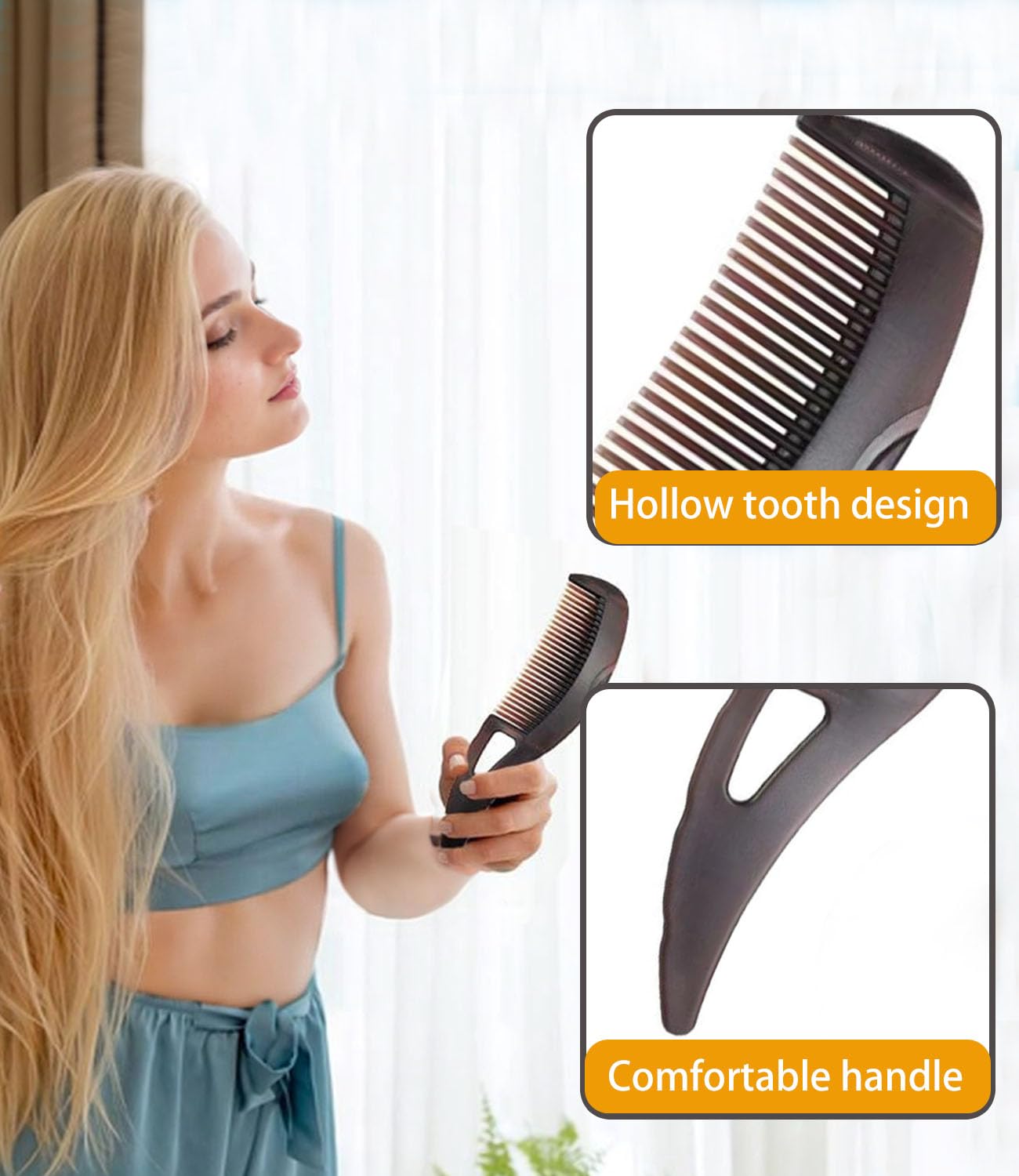Votvy Hair for Women, Wet Hair Brush comb , Kanghi for Hair Growth, Anti-Dandruff and Scalp Oil Anti-Dandruff Massager Comb, Dandruff Comb, Bristles Easily Take Away the Dandruff Painless for Men.