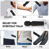 Votvy  Full Body Massager for Women & Men, Rechargeable Wireless Massager Machine for Pain Relief, Handheld Massager with Medical Grade Silicone, 8 Speeds, 20 Modes, (Black)Electric