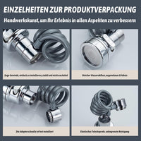 Votvy Tap Extender for Kitchen Sink, 3 Spray Modes Faucet Head Replacement, Sink Sprayer Faucet Tap Extender, Aerator with Stretchable Hose Attachment, Water Outlet for Kitchen, Bathroom (1, Silver)