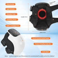 Votvy  Knee Massager Joint Pain Relief with Red Light Heat Massage Therapy