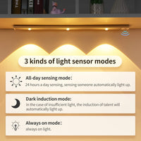 Votvy Electric Under The Cabinet Lights 40 cm Motion Light Home Removable Dimmable USB Rechargeable Closet Light, Wireless Wardrobe Light for Home, Kitchen, Stairs, Wardrobe (Pack of 1)