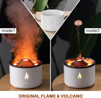 Votvy Oil Diffuser with Flame Light Cool Mist Humidifier with 2 Mist Modes Timer and Auto-Off Safety Protection Quiet Diffusers for Aromatherapy Essential Oil for Home Office SPA Yoga | Plastic Electric