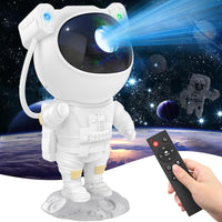 Votvy Star Projector, Astronaut Projector Galaxy, Children's Night Light with Nebula, 8 Modes, Remote Control and 360° Rotation Lamp Projector Galaxy Ceiling Bedroom, Gifts for Children and Adult