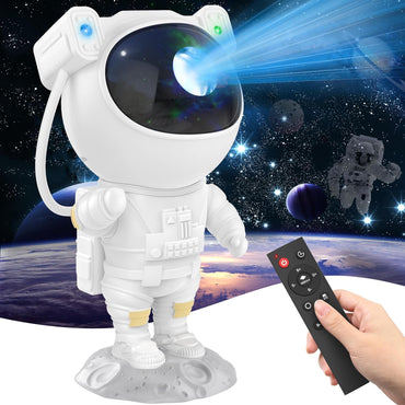 Votvy Star Projector, Astronaut Projector Galaxy, Children's Night Light with Nebula, 8 Modes, Remote Control and 360° Rotation Lamp Projector Galaxy Ceiling Bedroom, Gifts for Children and Adult