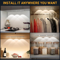 Votvy Electric Under The Cabinet Lights 40 cm Motion Light Home Removable Dimmable USB Rechargeable Closet Light, Wireless Wardrobe Light for Home, Kitchen, Stairs, Wardrobe (Pack of 1)