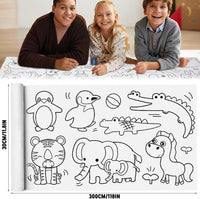 Votvy  Children's Drawing Roll, Coloring Paper Roll for Kids, 30 * 300 Cms DIY Painting Drawing Paper Roll, Kids Art Roll, Early Educational Toys for Kids