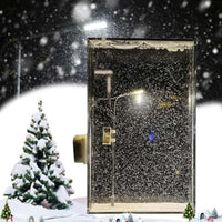 Votvy Snowfall Lamp, Street Light Snow Globe, Handmade DIY Snow Scenery Night Light, Christmas Desktop Decor for Birthday, Make Your Own Christmas Night Light, Snowflake Lamp for Family and Kids