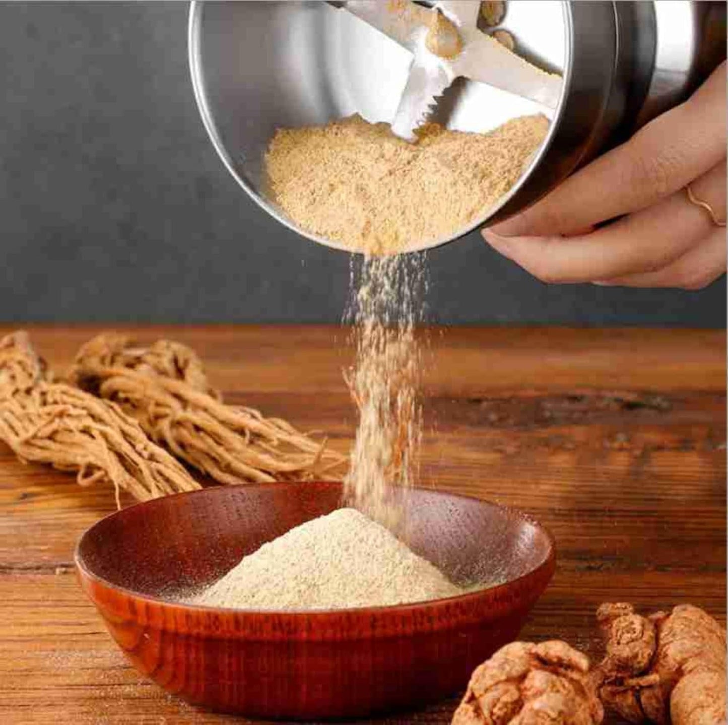 Votvy   Imported Portable Electric Coffee Bean Grinder, Stainless Steel Blade, Ultra-Fine Grain Crusher, Small Household & Commercial Coffee Grinder for Grains & Spices, Compact Handcrafted Pulverizer